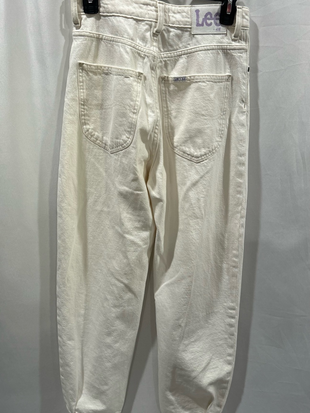 Lee x H&M Off-white/cream Relaxed Hi Rise Balloon jeans LN - Picture 5 of 5